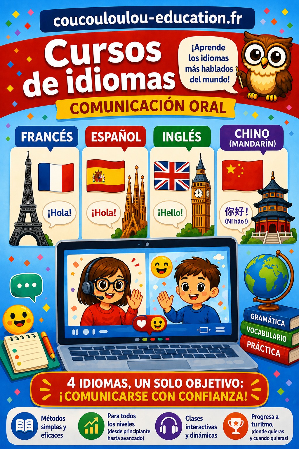 Cursos de Idiomas - Coucou Loulou Education